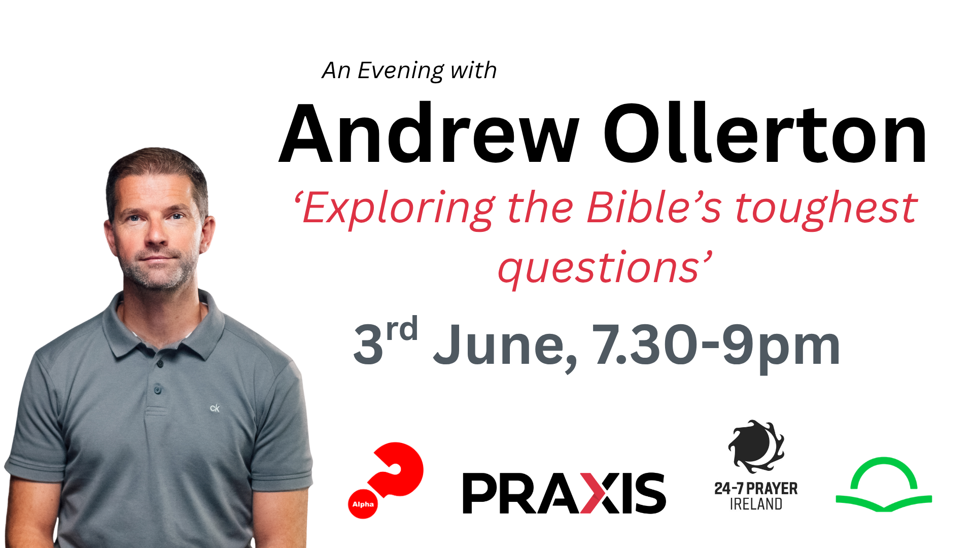 An Evening with Andrew Ollerton June 3rd